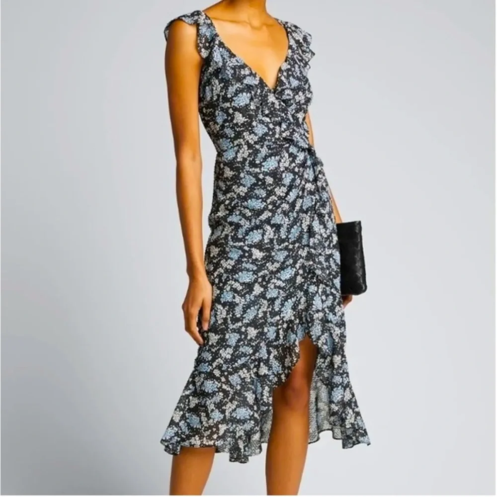 Veronica Beard Amal Floral Midi Sleeveless Dress - Picture 1 of 7